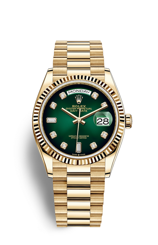 Yellow Gold - Green Dial - Automatic- 36mm/41mm