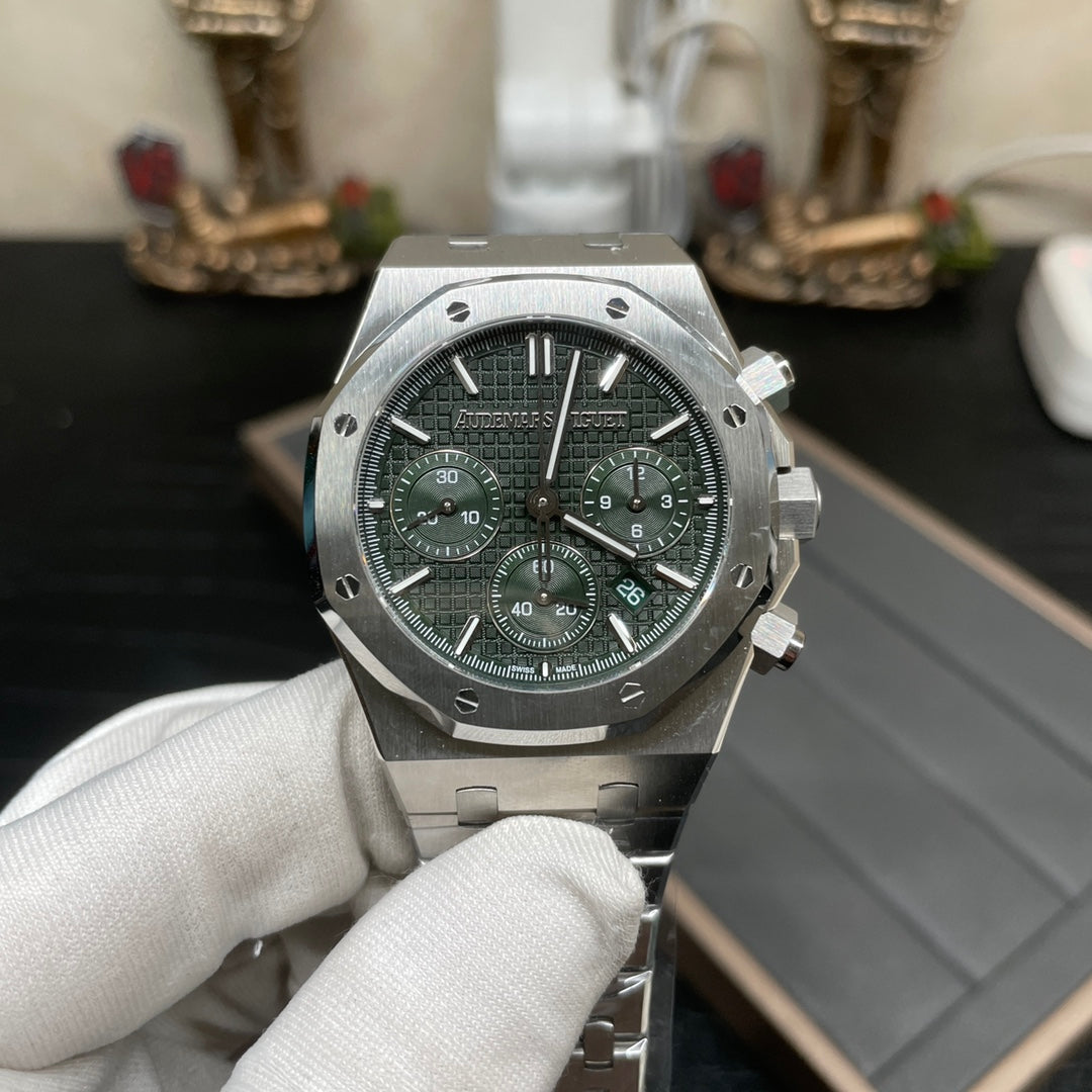 Chronograph -26331 -Dark Green - 904L Steel - Quartz- 41mm