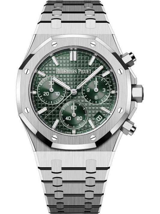 Chronograph -26331 -Dark Green - 904L Steel - Quartz- 41mm