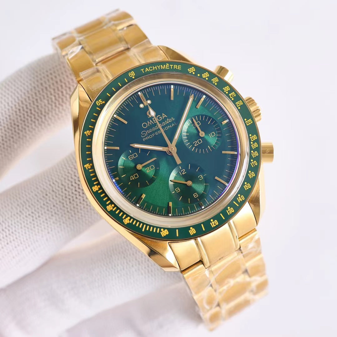 Green - Yellow Gold 904L Steel - 42mm