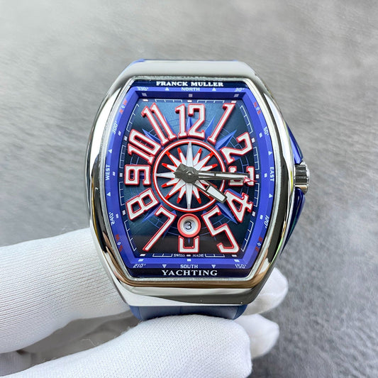 Blue Red - Blue Leather - Automatic - 45mm