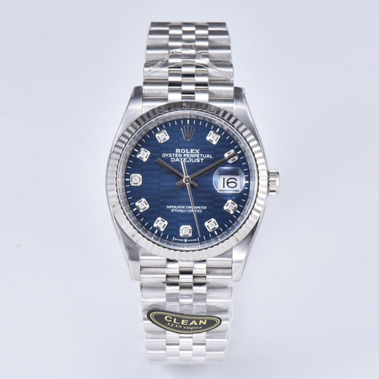 C-Factory - Blue wave - Silver 904L Steel- Automatic - 41mm/36mm