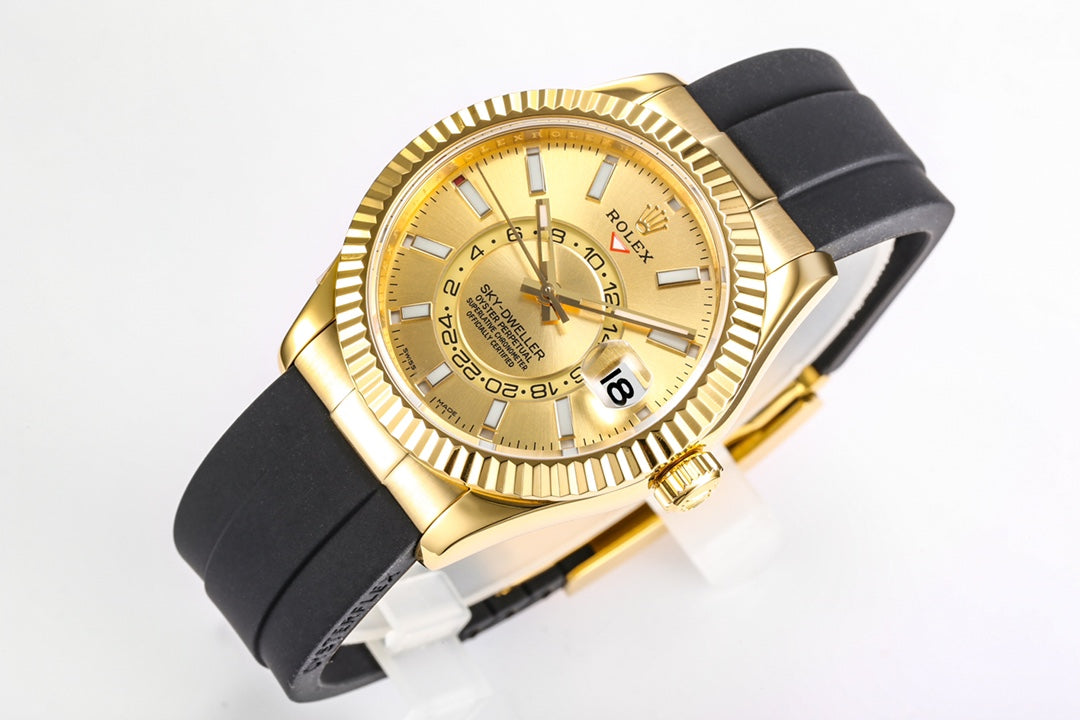 C-Factory -Yellow Silver - Black Rubber - Automatic - 42mm