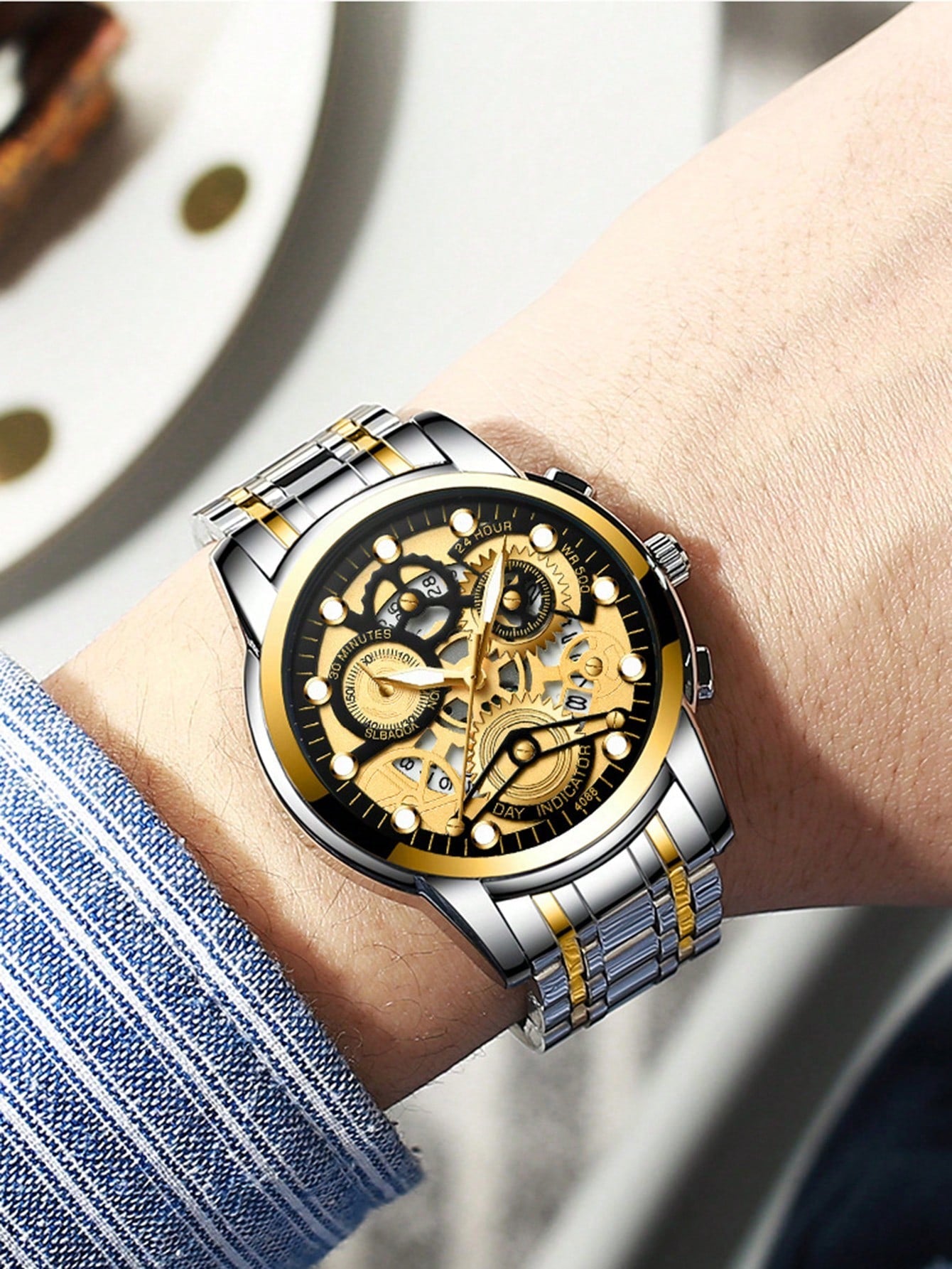 Yellow Steel - Silver 904L Steel - Automatic -41mm
