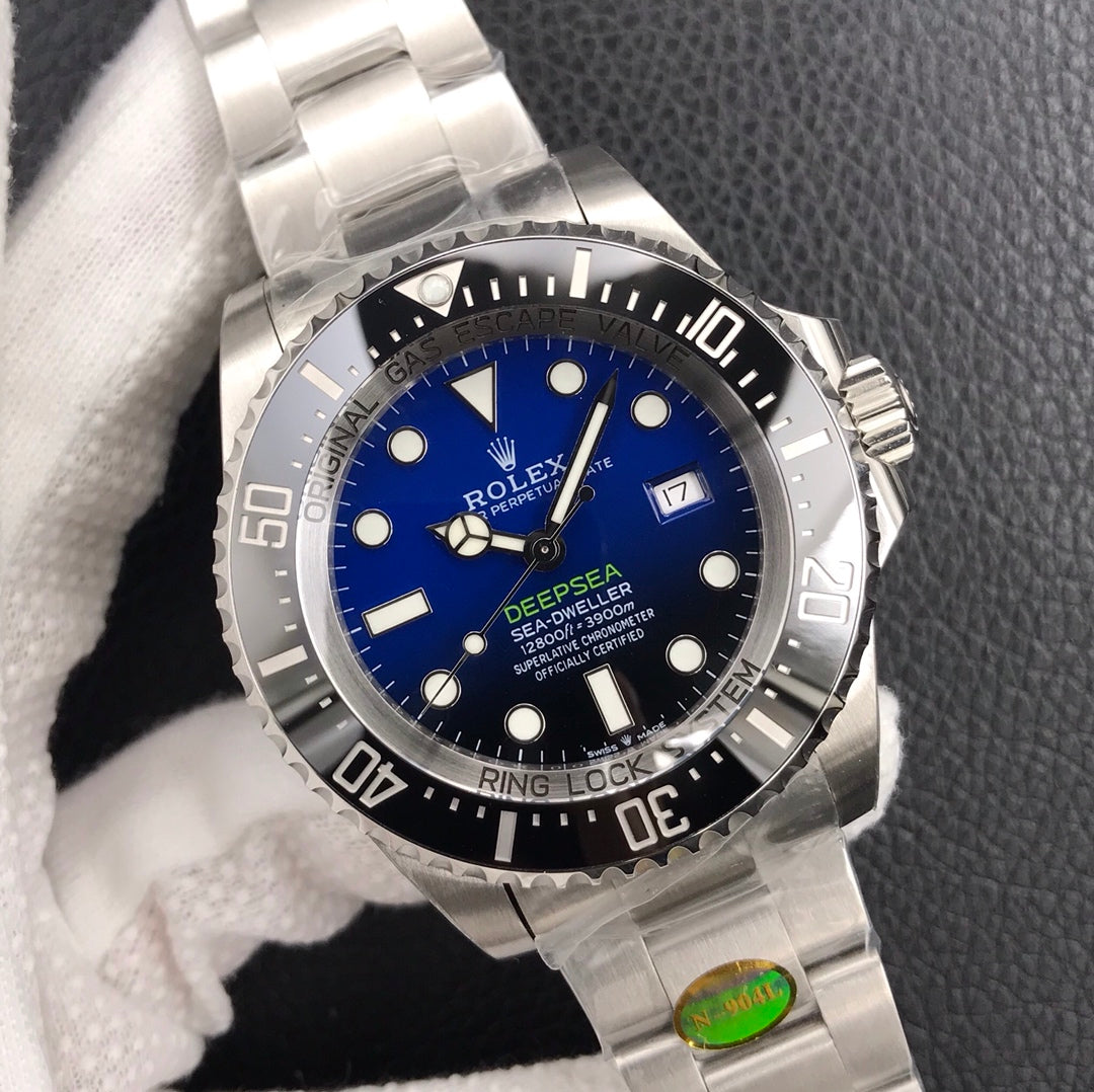 L Size - Blue White - 904L Steel -Automatic- 44mm