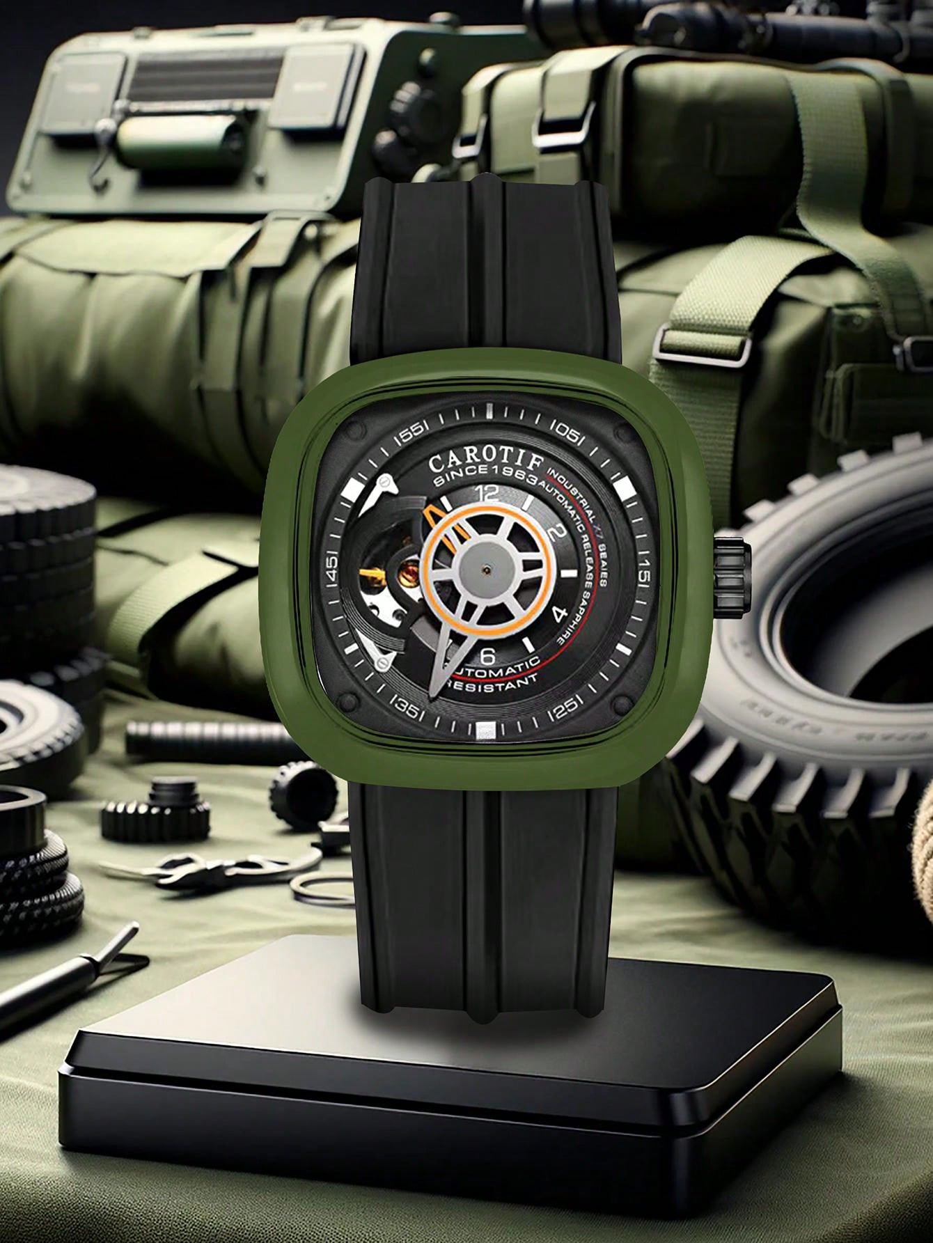 Black - Black Leather - Automatic -42mm