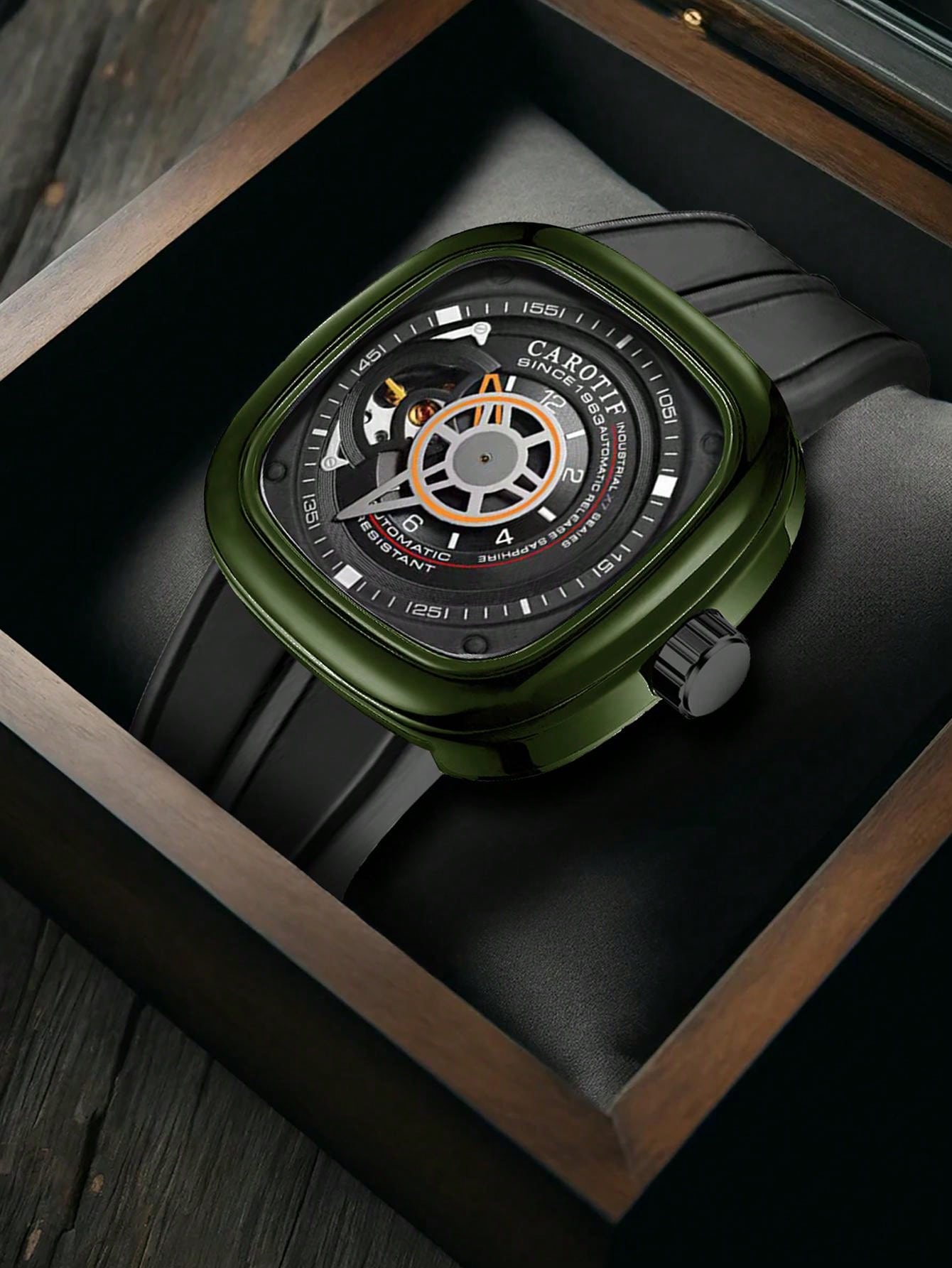 Black - Black Leather - Automatic -42mm