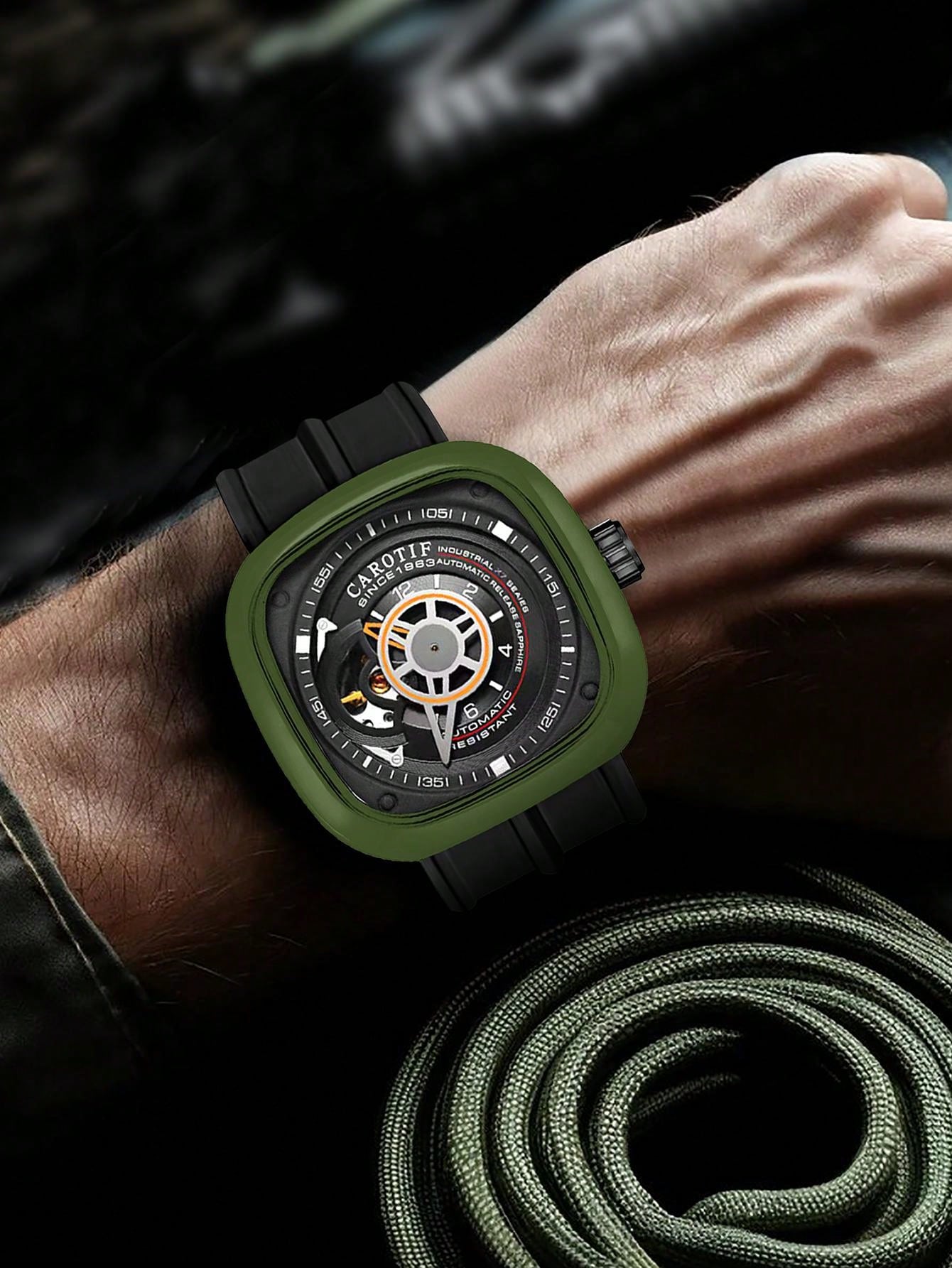 Black - Black Leather - Automatic -42mm