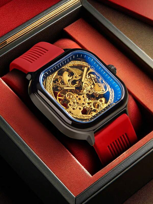 Blue Yellow - Red Rubber - Automatic -42mm