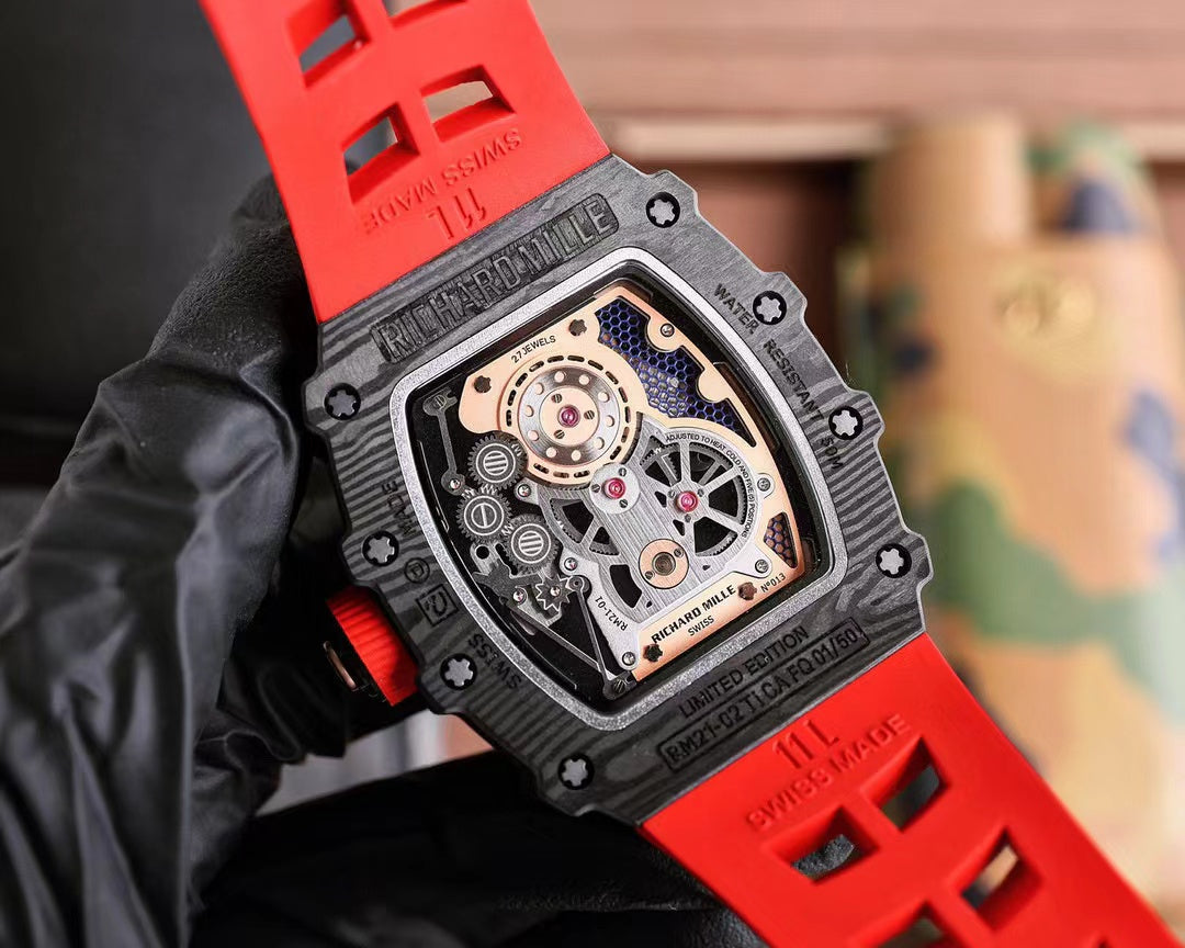 Black Ceramic -Red Rubber - Automatic - 40*51mm