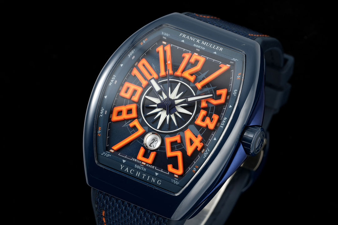 Orange Ceramic - Blue Rubber - Automatic - 45mm