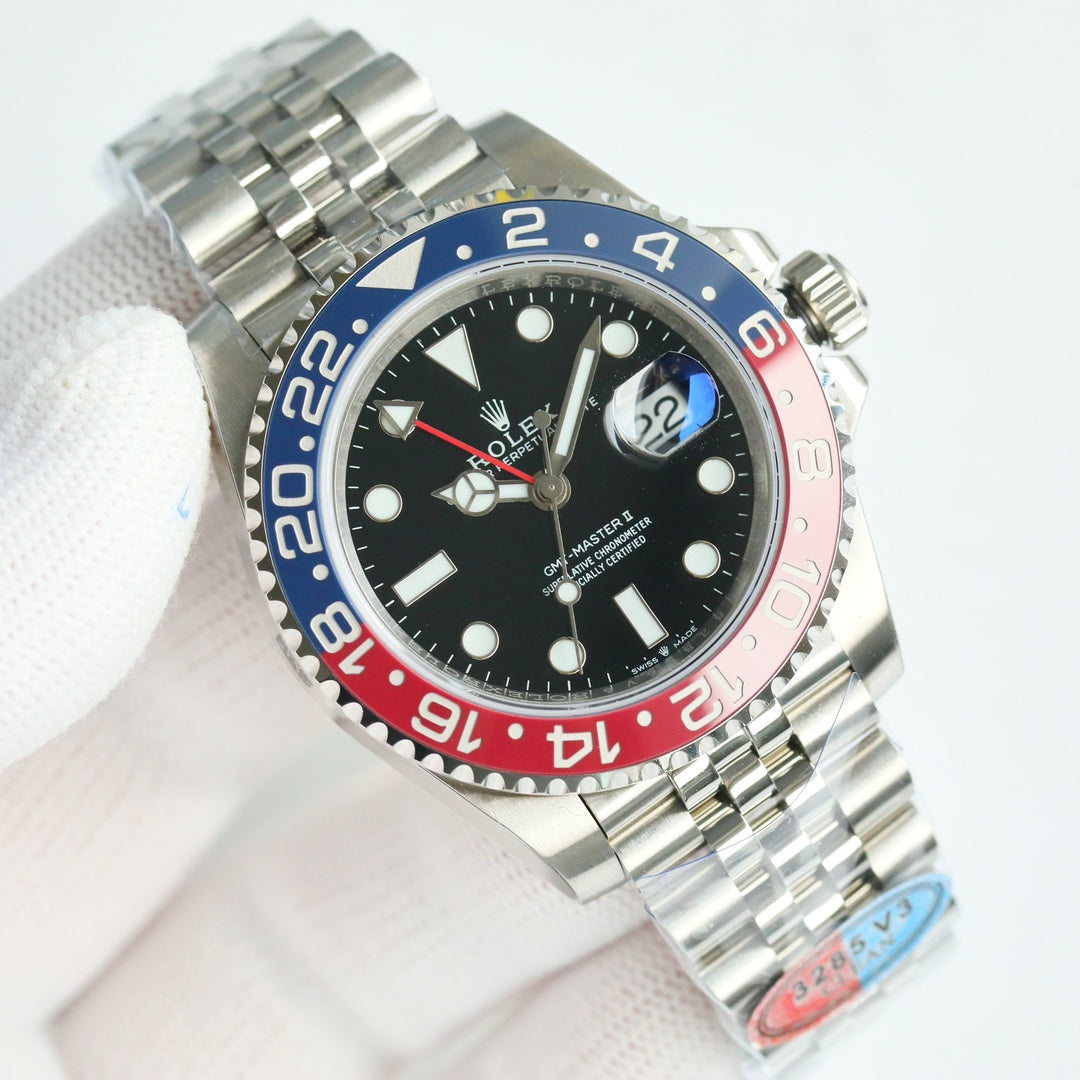 C Factory - Red Black- Silver 904L Steel - Automatic - 40mm