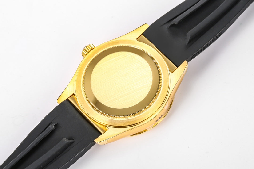 C-Factory -Yellow Silver - Black Rubber - Automatic - 42mm