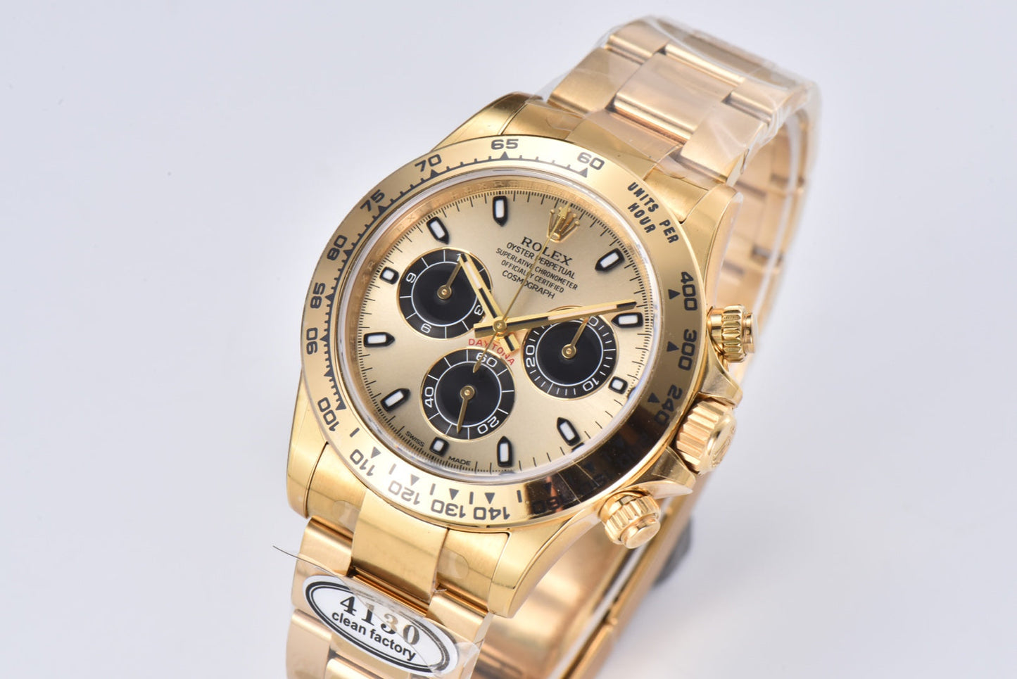 Chronograph -C-Factory -Black Yellow- Yellow gold 904L Steel- Automatic - 40mm