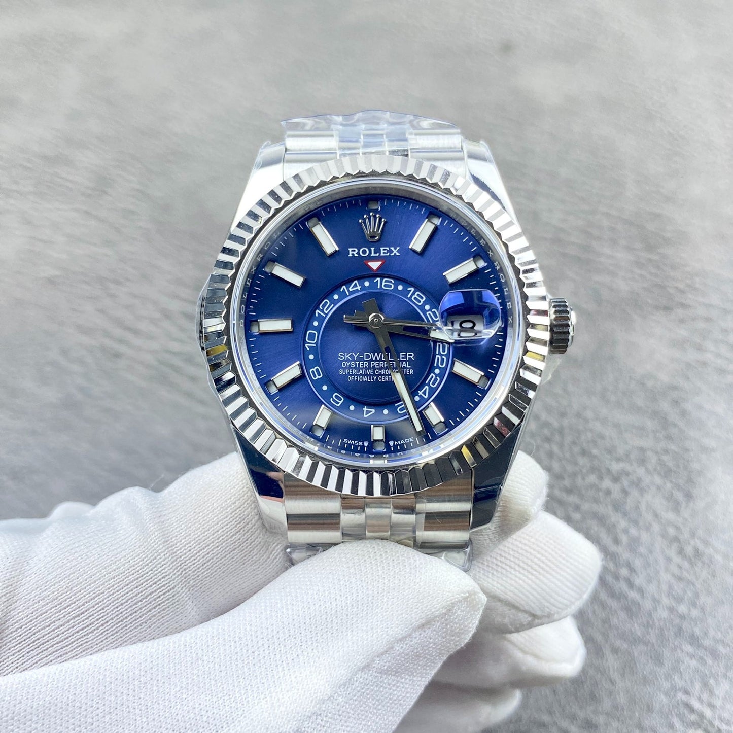 C-Factory -Blue Silver - White 904L Steel- Automatic - 42mm