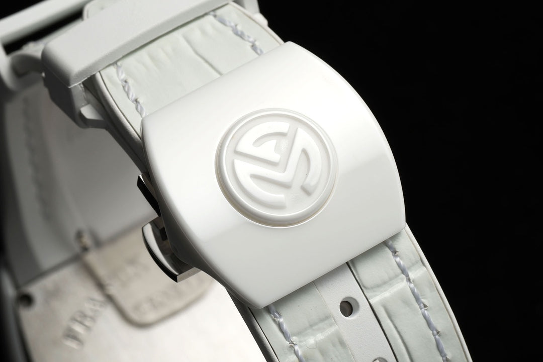 White Ceramic - White Leather - Automatic - 45mm