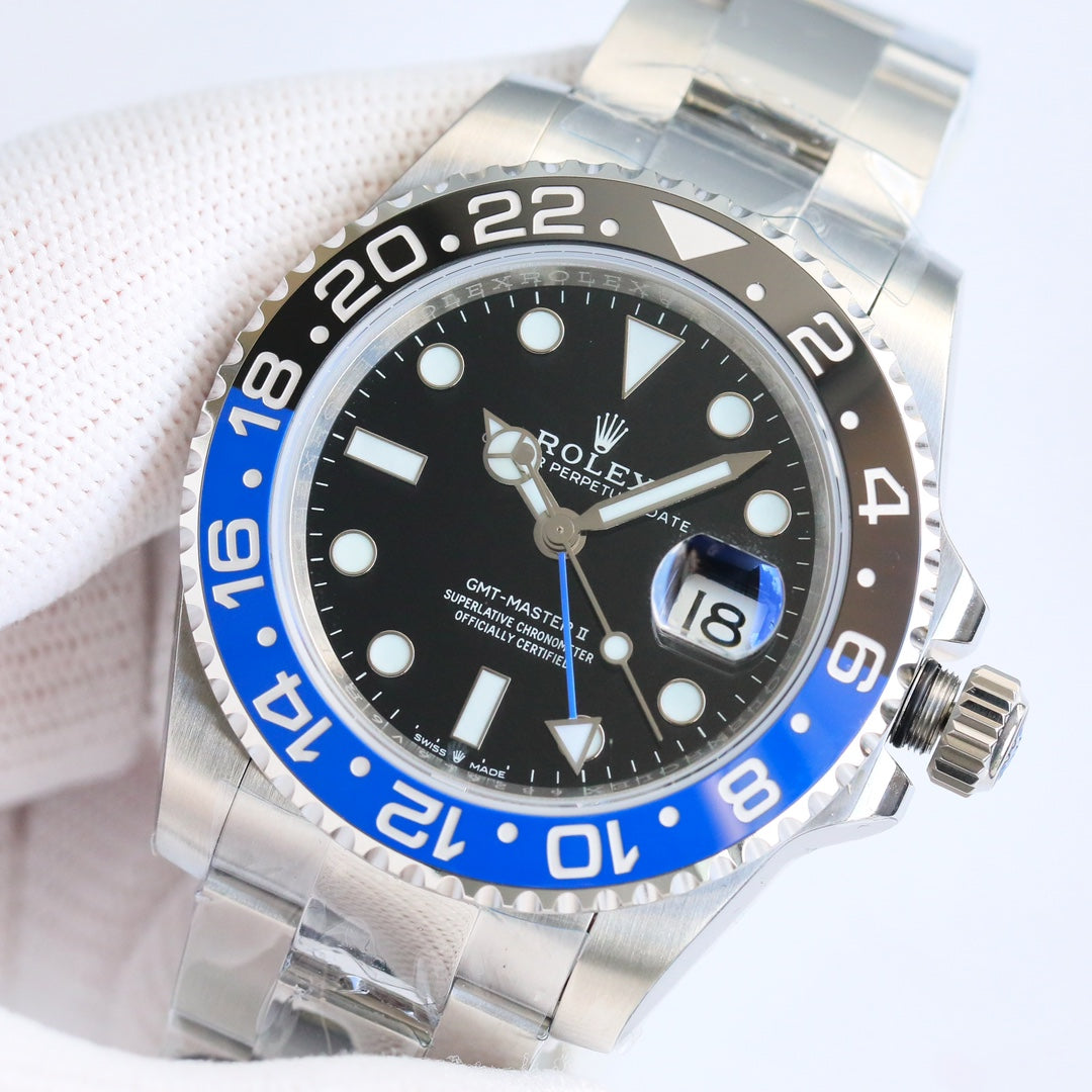 C-Factory - Blue Black- Silver 904L Steel - Automatic - 40mm