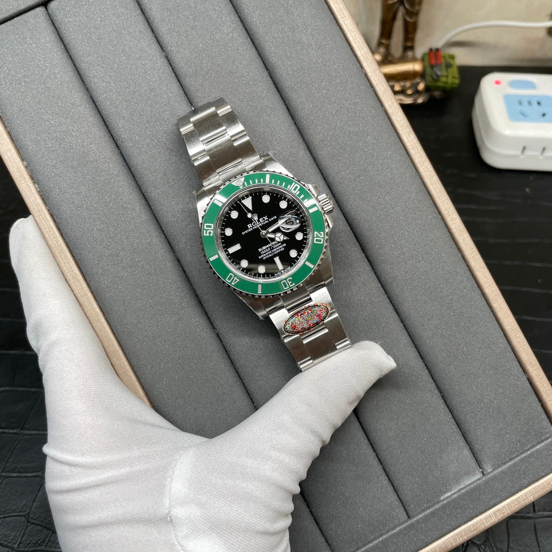 C-Factory -Black Green- Silver 904L Steel - Automatic - 41mm