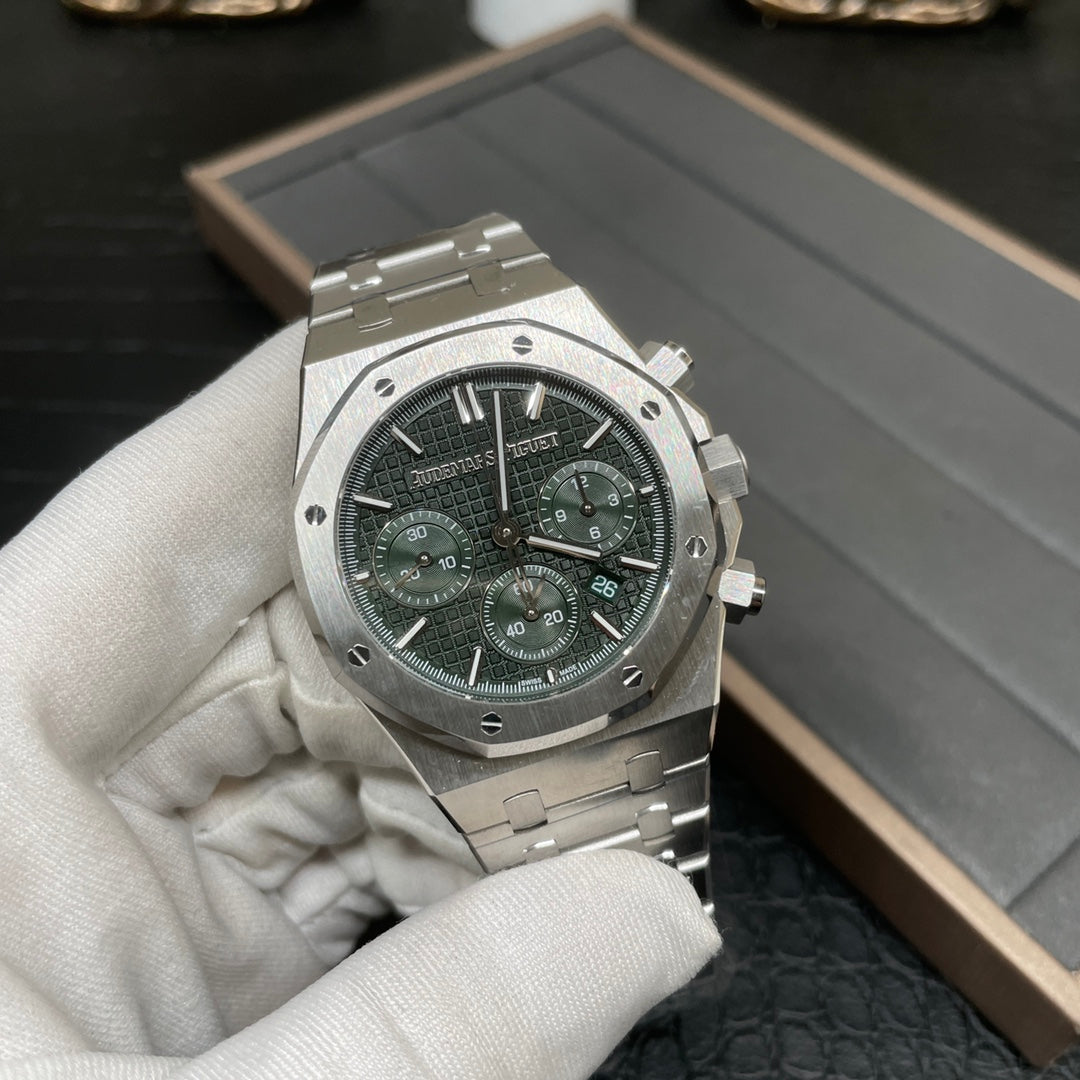 Chronograph -26331 -Dark Green - 904L Steel - Quartz- 41mm