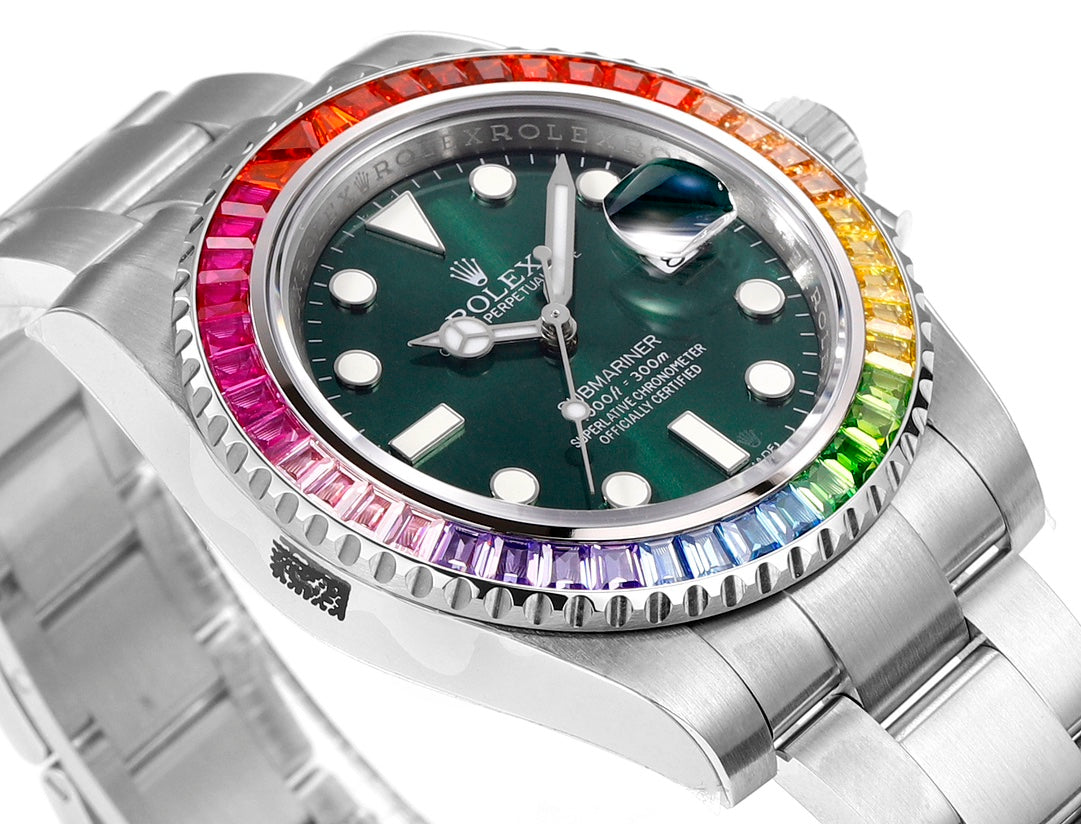 Green Dial - Rainbow 904L Steel -Automatic- 41mm