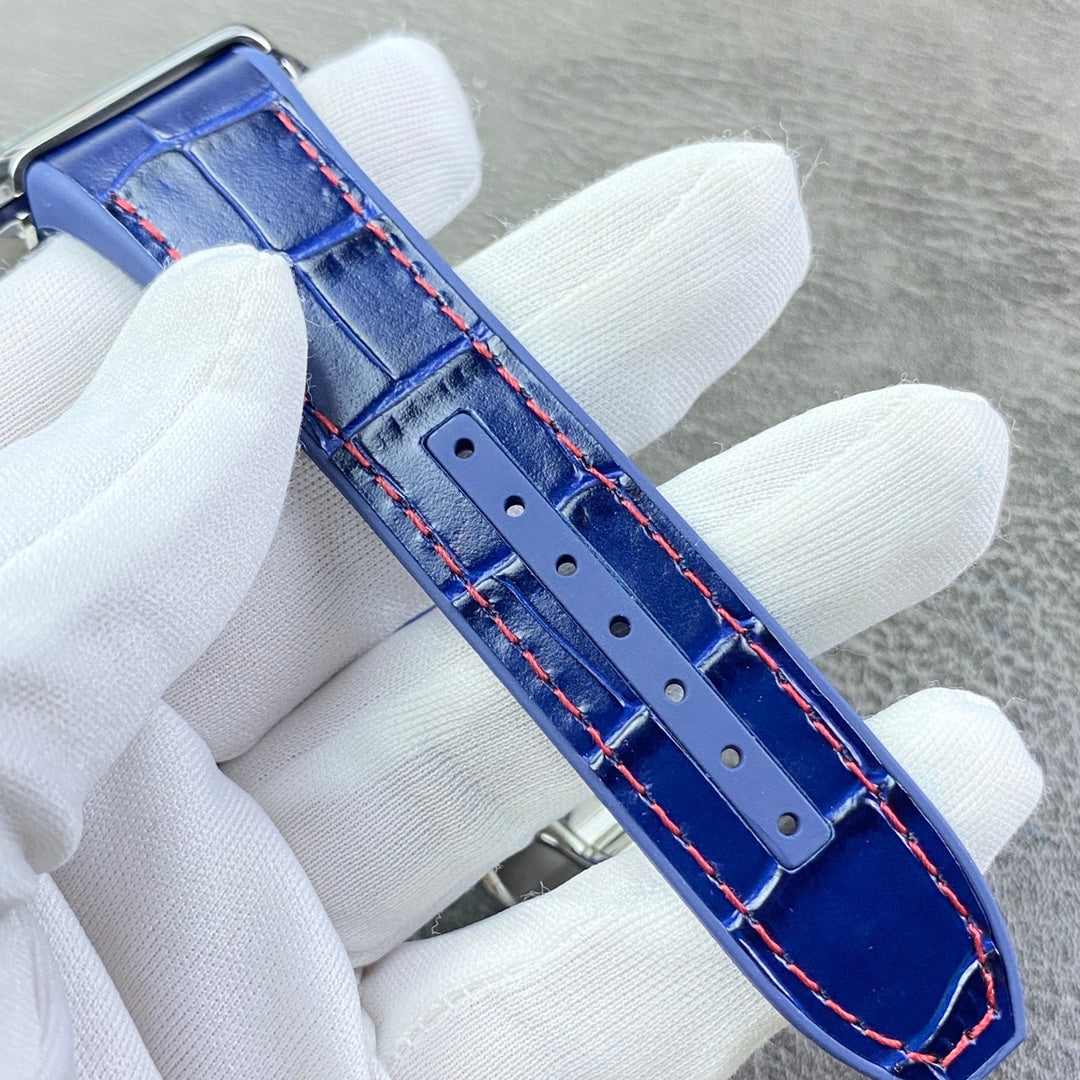 Blue Red - Blue Leather - Automatic - 45mm