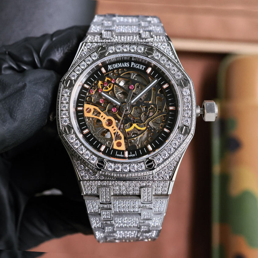 Full Rhinestone - Hollow 904L Steel - Automatic - 41mm