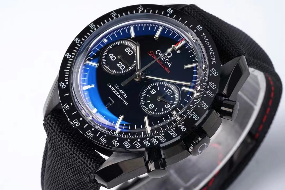 904L Steel - Black Rubber - Chronograph - Quartz - 44mm