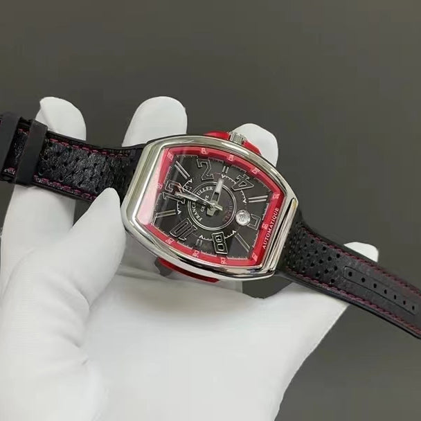 Red Black - Black Rubber - Automatic - 44*53mm