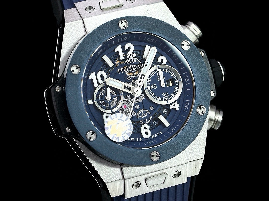 Chronograph - Blue - Blue Rubber - Automatic - 42mm