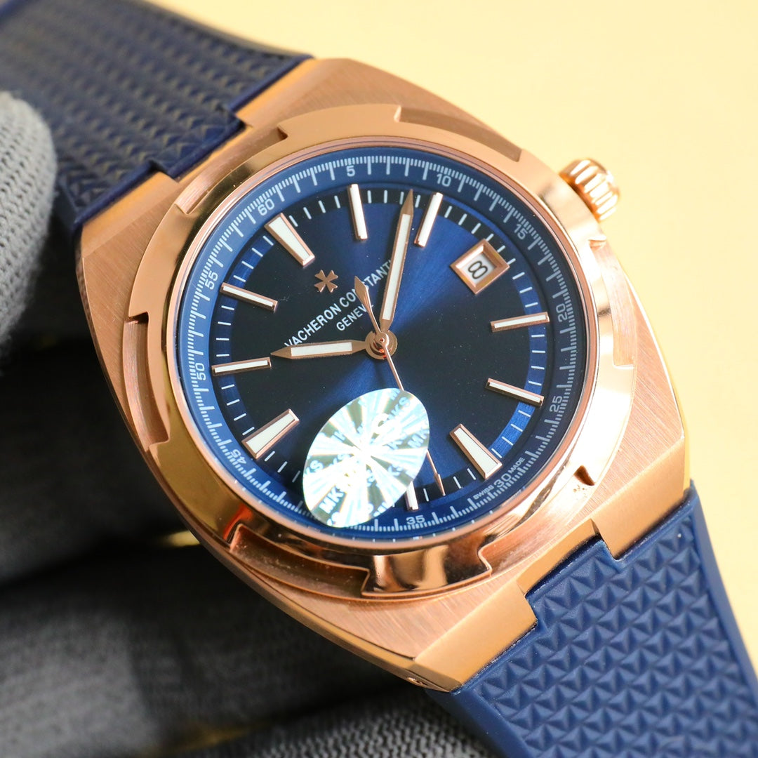 Blue Rosegold - Blue Rubber - Automatic - 41mm