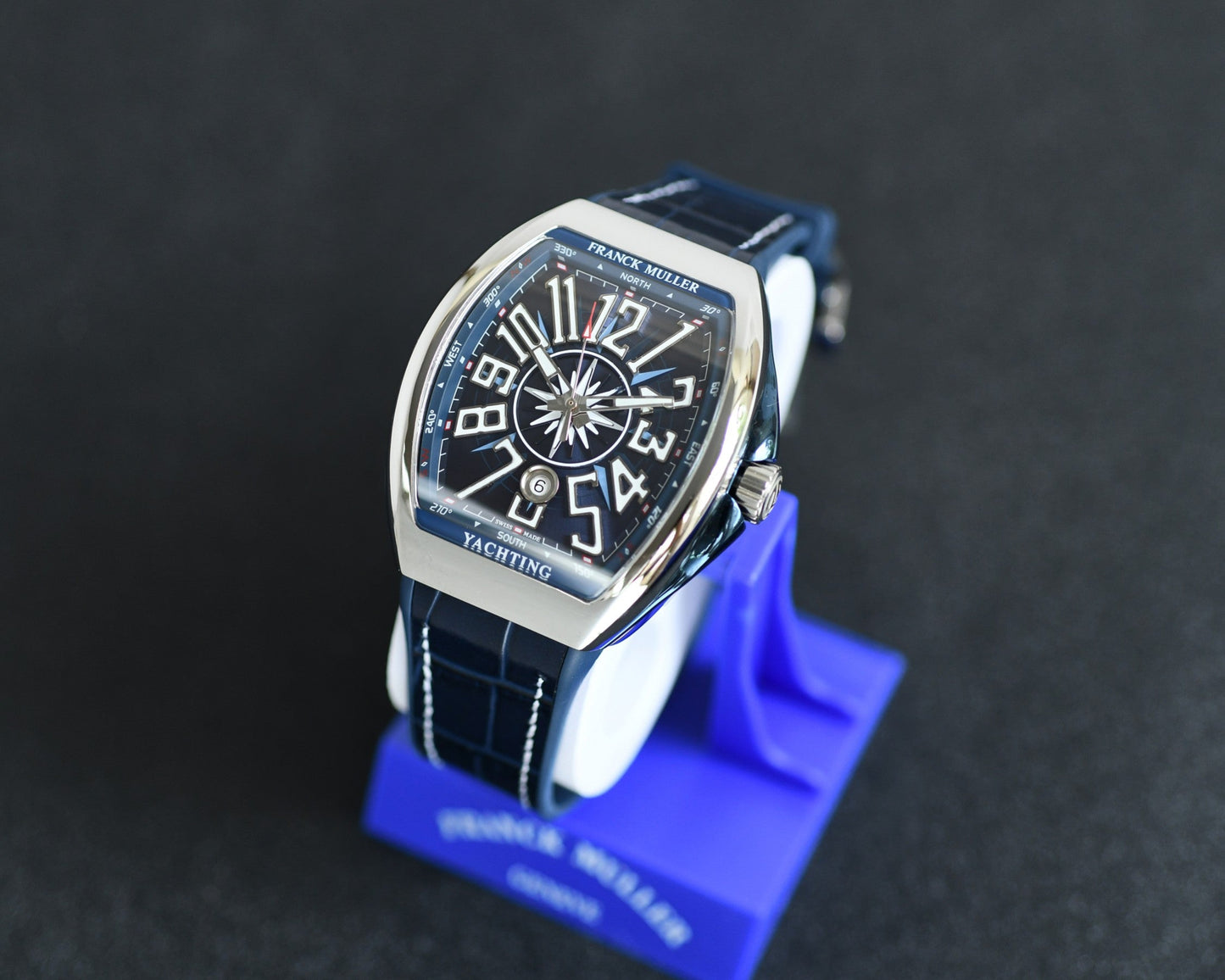 Blue White - Blue Leather - Automatic - 44*54mm