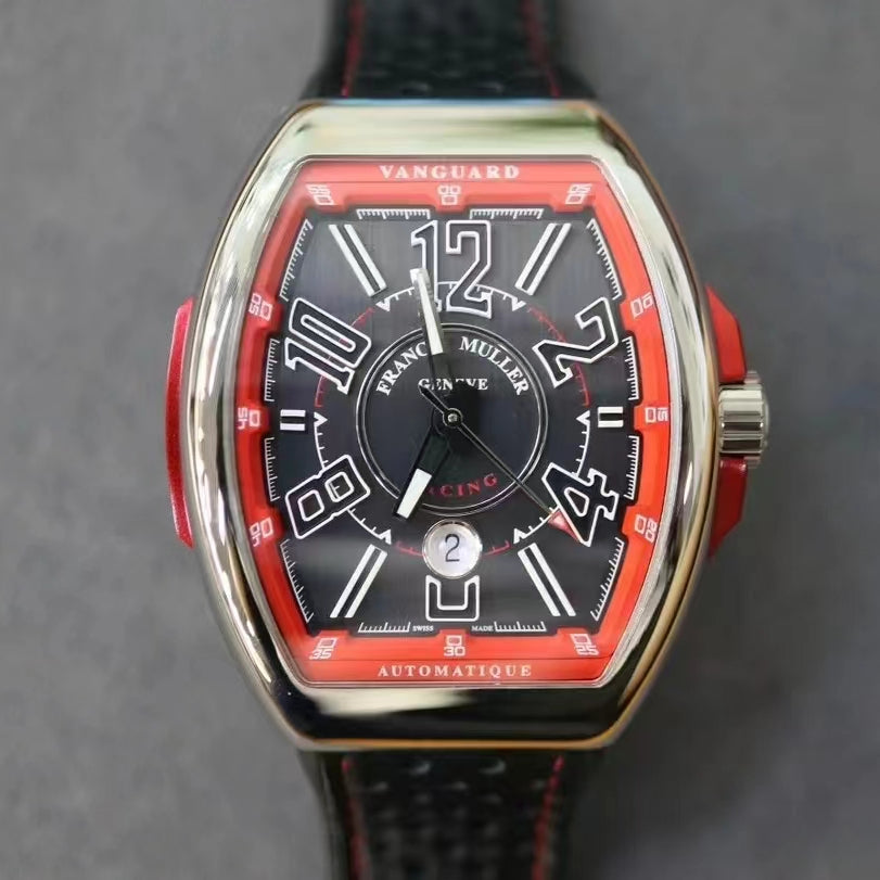 Red Black - Black Rubber - Automatic - 44*53mm