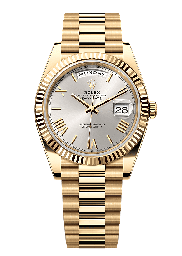 SC- Silver - Yellow Gold 904L Steel - Automatic - 40mm