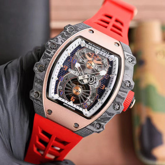 Black Ceramic -Red Rubber - Automatic - 40*51mm