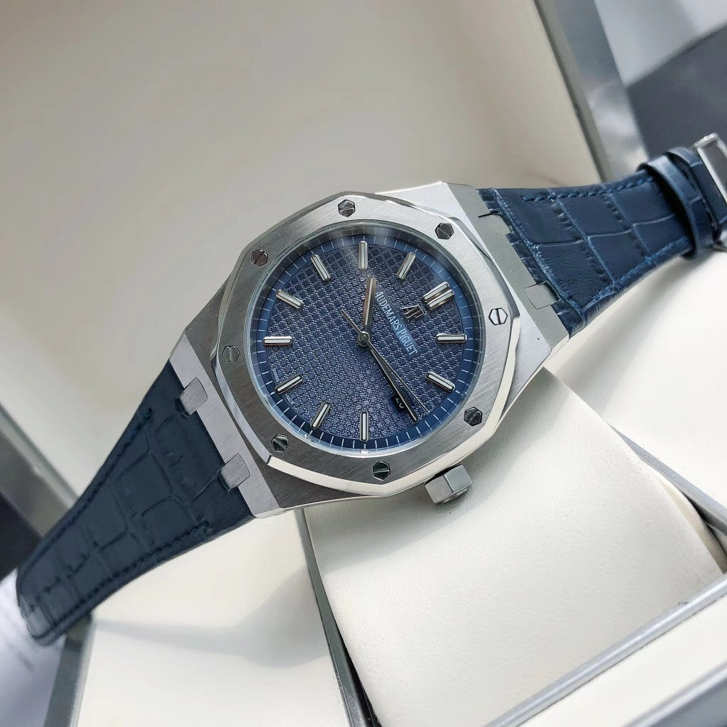 Blue - Blue Leather - Automatic - 41mm