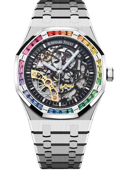 Rainbow Silver - Hollow 904L Steel - Automatic - 41mm