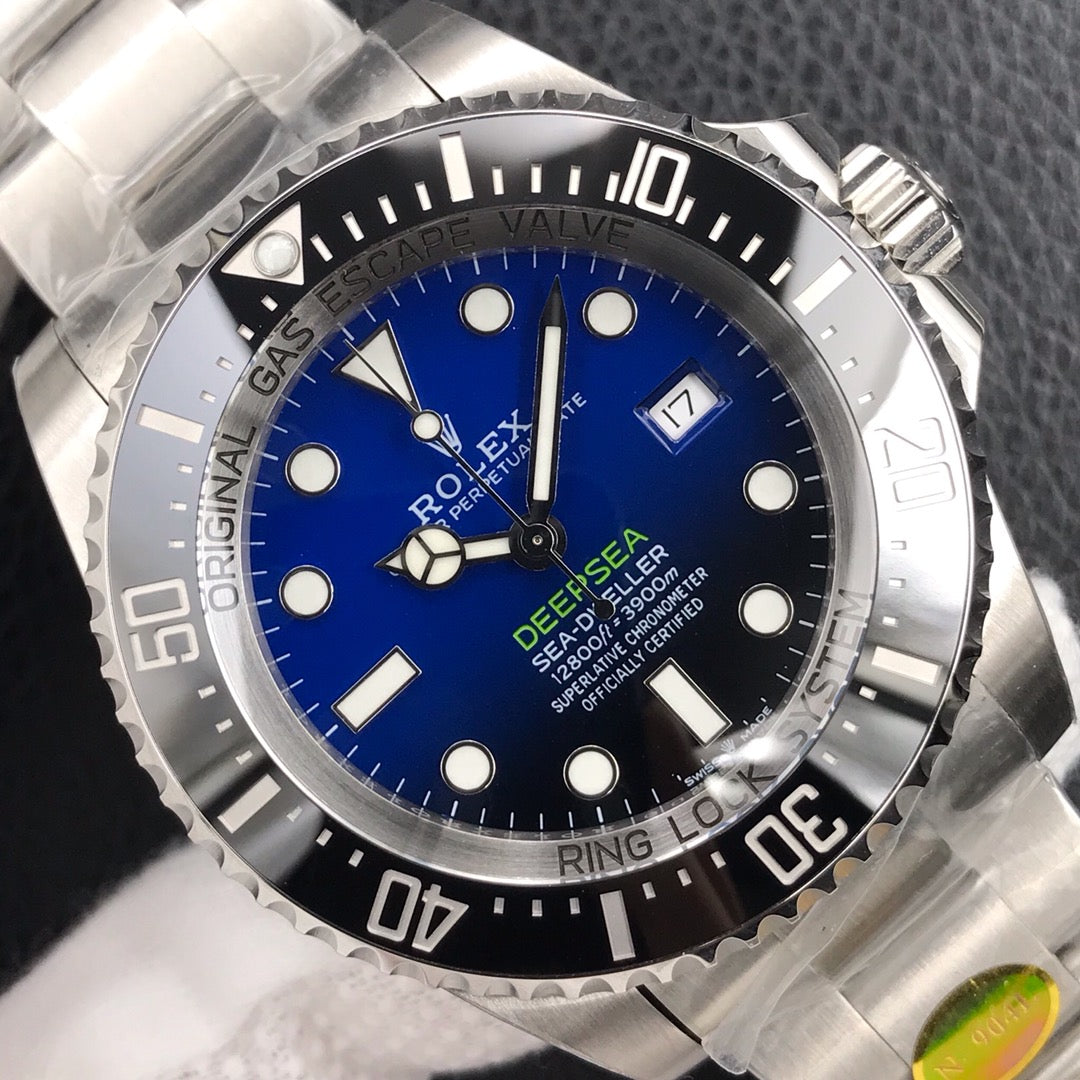 L Size - Blue White - 904L Steel -Automatic- 44mm