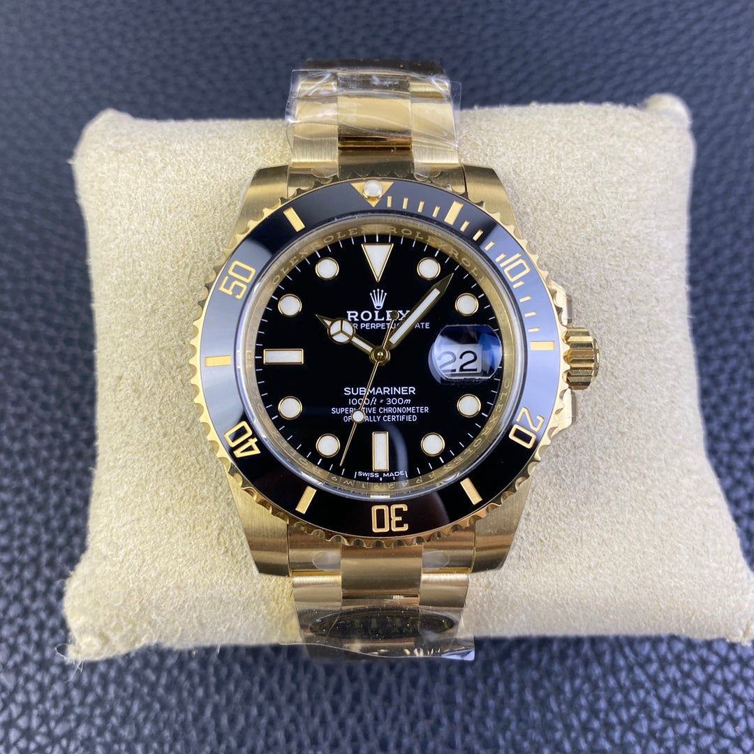 C-Factory -Black - Yellow gold 904L Steel - Automatic - 41mm