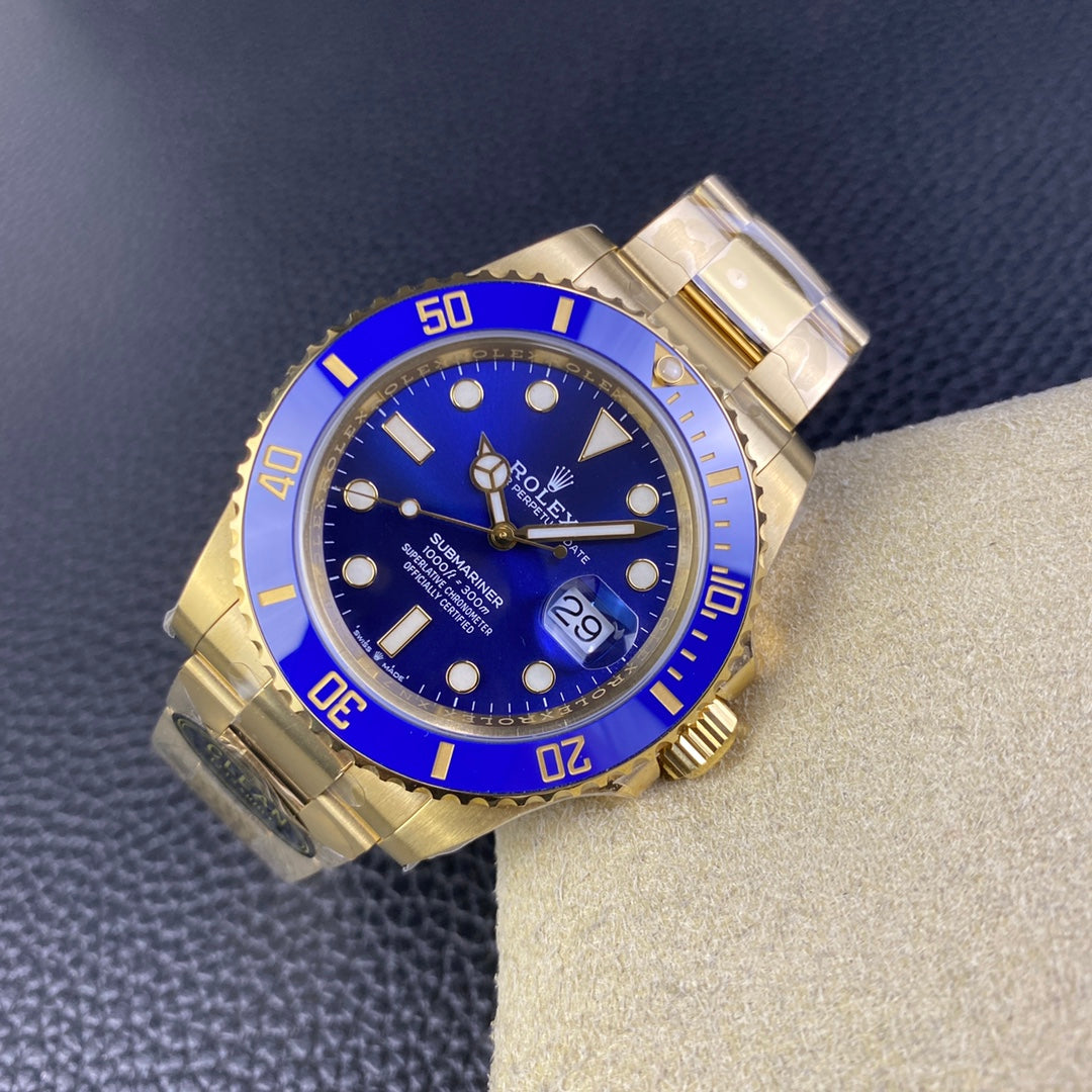 C-Factory -Blue -Yellow gold 904L Steel - Automatic - 41mm