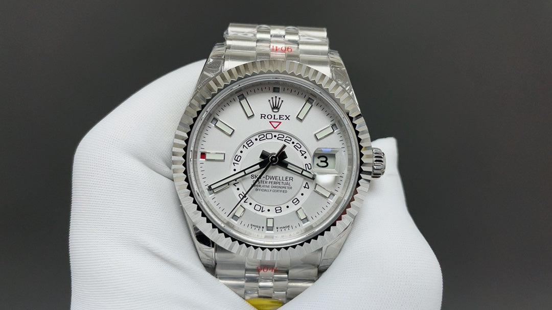 C-Factory -White Silver - White 904L Steel - Automatic - 42mm