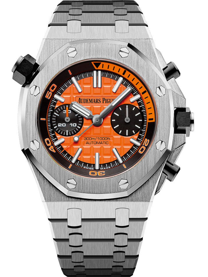 Orange Steel -Orange 904L Steel - Quartz - 42mm