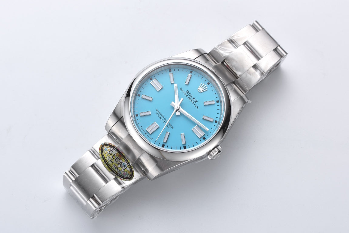 C-Factory - Baby blue - Silver 904L Steel- Automatic - 41mm/36mm