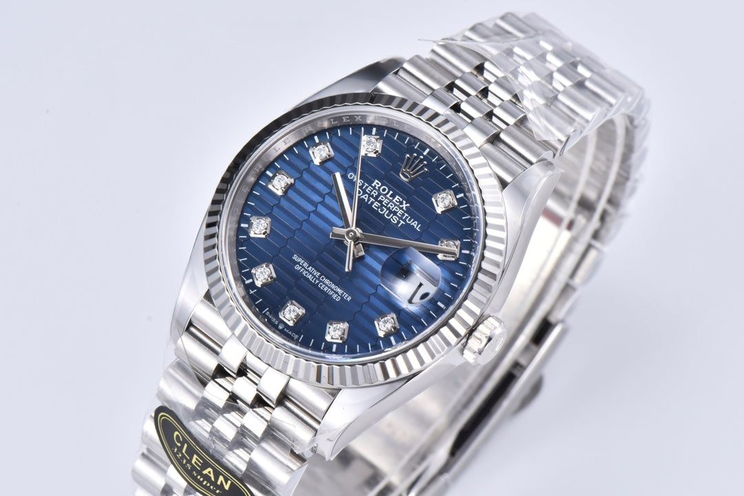 C-Factory - Blue wave - Silver 904L Steel- Automatic - 41mm/36mm