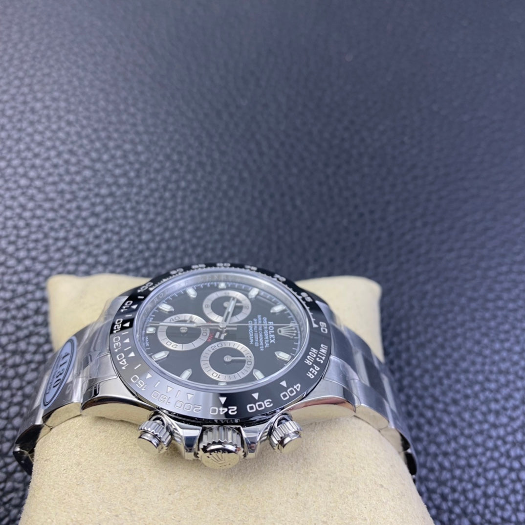 Chronograph -C-Factory -Black- Silver  904L Steel- Automatic - 40mm