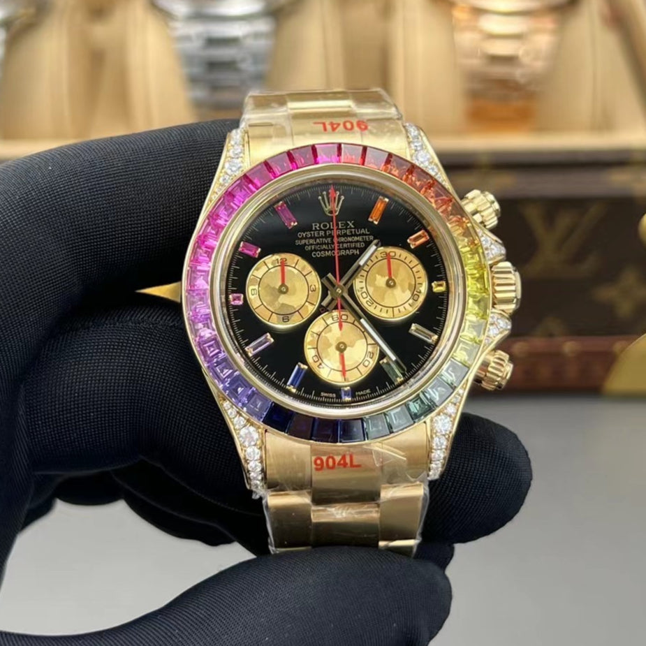 Chronograph -C-Factory -Rainbow - Rosegold 904L Steel- Automatic - 40mm