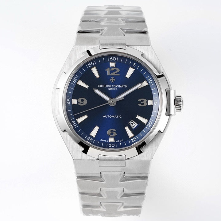 Blue White - Silver 904L Steel - Automatic - 41mm