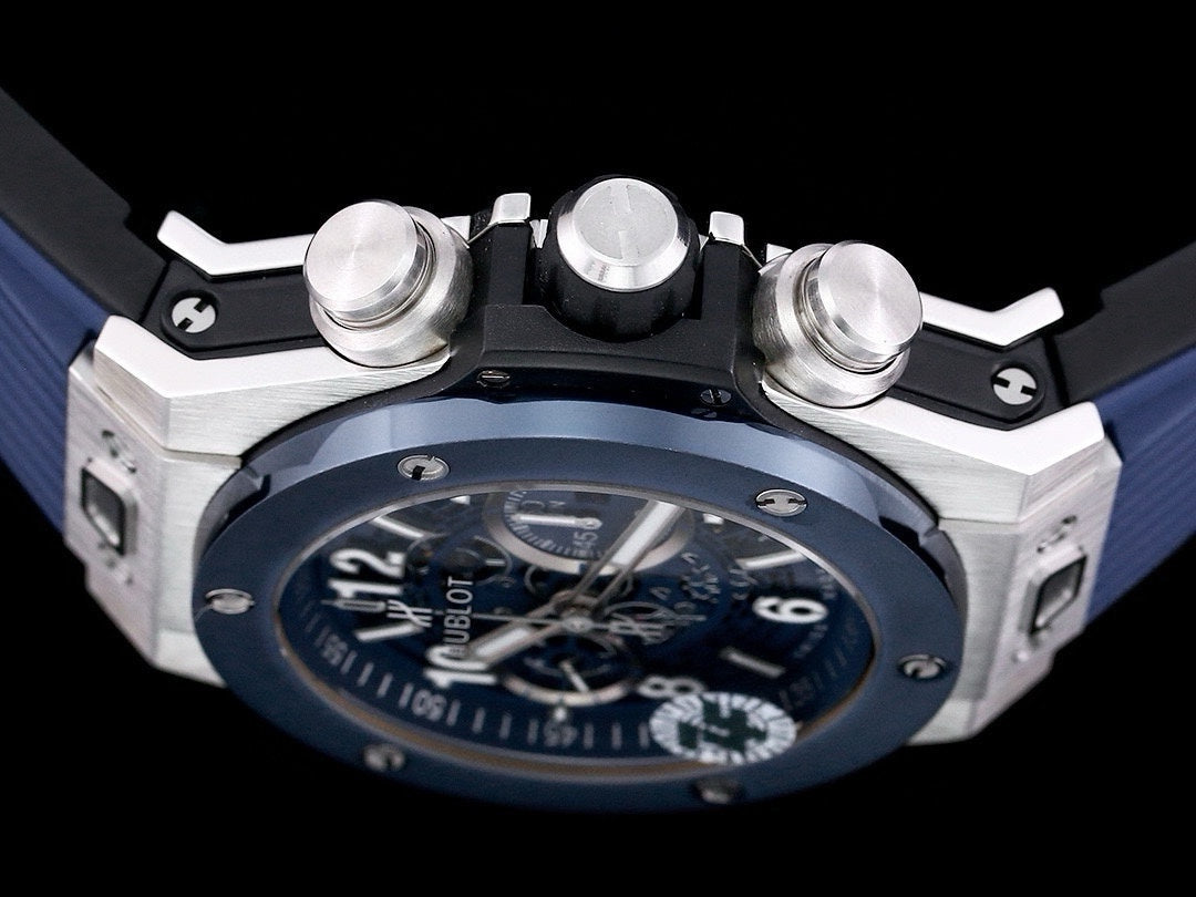 Chronograph - Blue - Blue Rubber - Automatic - 42mm