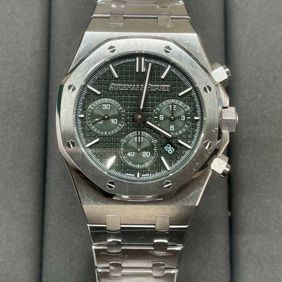 Chronograph -26331 -Dark Green - 904L Steel - Quartz- 41mm