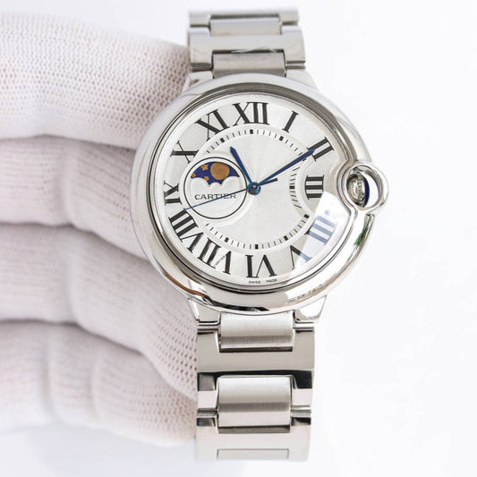 Silver 316L Steel - Silver Steel - Quartz/Automatic - 42mm