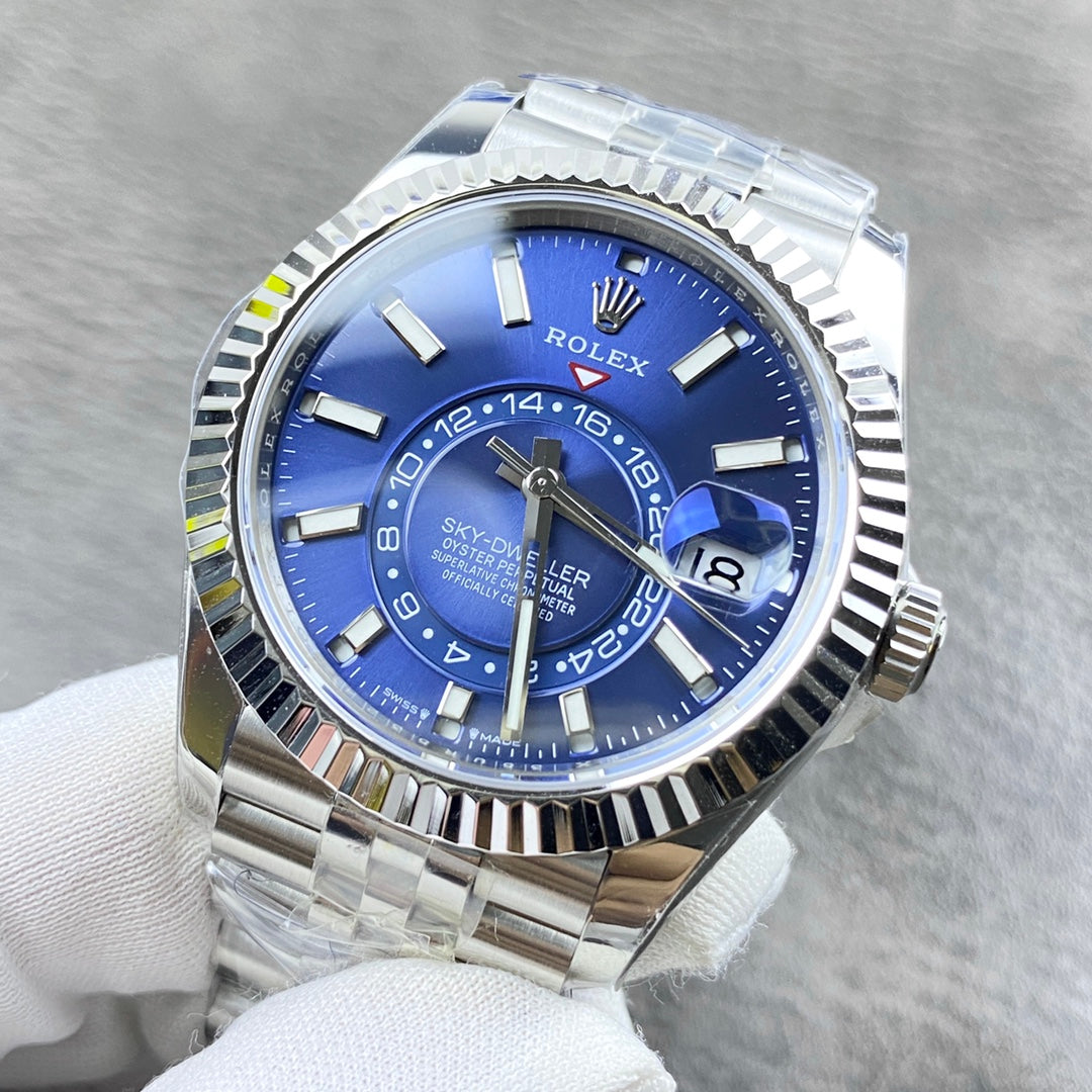 C-Factory -Blue Silver - White 904L Steel- Automatic - 42mm